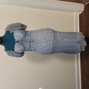 Be Darlin periwinkle floral dress.